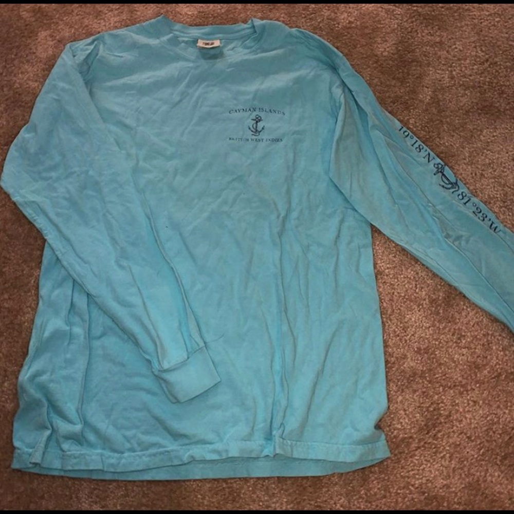 COMFORT COLORS LIGHT BLUE LONG SLEEVE T-SHIRT